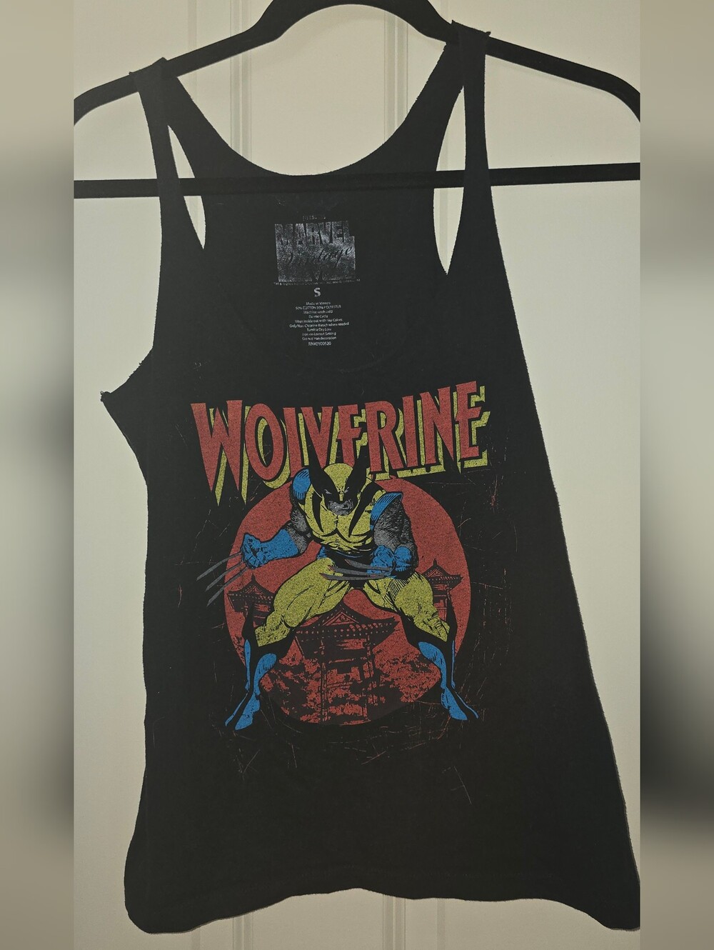 Marvel Black Wolverine Tank Top
